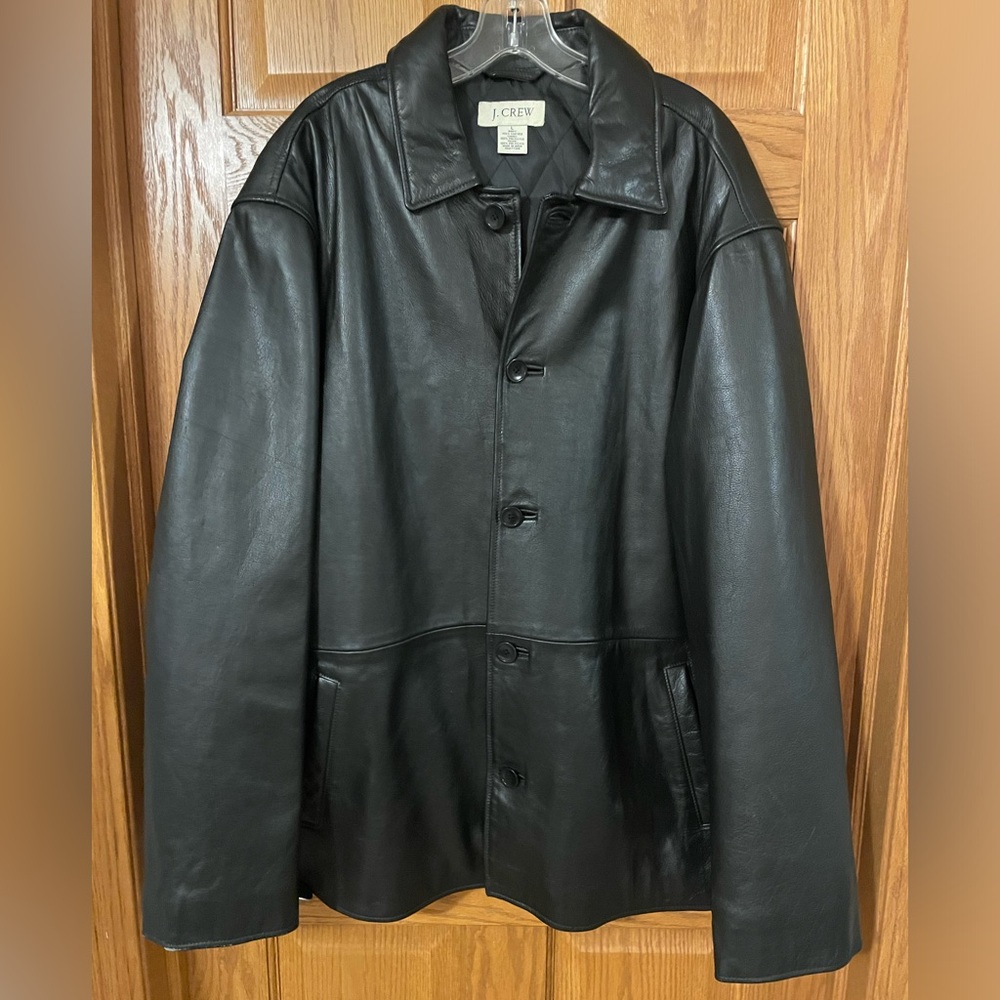 J. Crew Vintage Leather Coat